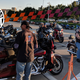 Harleys line the street in Milwaukee at the 115th anniversary celebration.Photo Credit: Erik Shilling